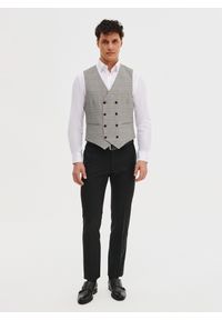 Pako Lorente - PAKO LORENTE – Dwurzędowa kamizelka w kratę. Materiał: poliester, elastan, wiskoza. Styl: elegancki, młodzieżowy #4