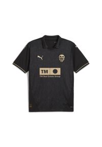 Puma - Męska koszulka wyjazdowa Valencia CF 24/25 PUMA Black Gold. Kolor: żółty, wielokolorowy, czarny