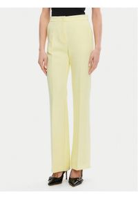 Maryley Spodnie materiałowe 25EB587/43LL Żółty Regular Fit. Kolor: żółty. Materiał: syntetyk #1