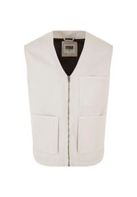 Kardigan z bawełny organicznej Urban Classics. Kolor: szary. Materiał: bawełna #1