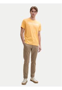 Tom Tailor T-Shirt 1045940 Pomarańczowy Regular Fit. Kolor: pomarańczowy. Materiał: bawełna