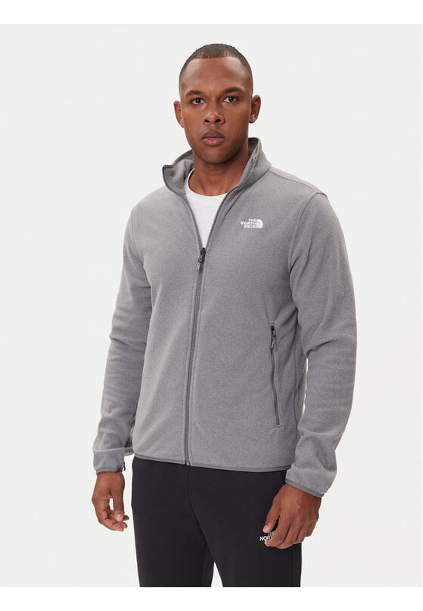 The North Face Polar Glacier NF0A8D0R Szary Regular Fit. Kolor: szary. Materiał: syntetyk