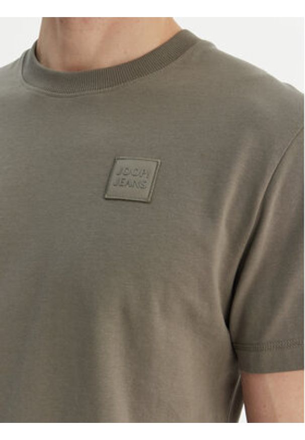 JOOP! Jeans T-Shirt JJJ-Lei 30101979 Khaki Regular Fit. Kolor: brązowy. Materiał: bawełna