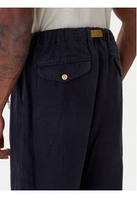 Aeronautica Militare Spodnie materiałowe 261PA1712UCT04293 Granatowy Comfort Fit. Kolor: niebieski. Materiał: len #5
