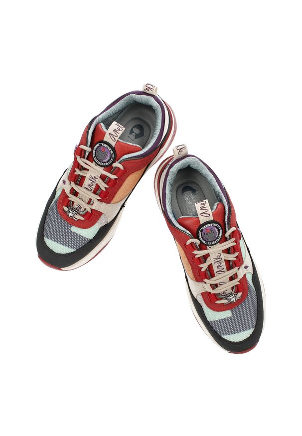 Czerwone Sneakersy Anekke Sportowe Obuwie Damskie. Kolor: czerwony