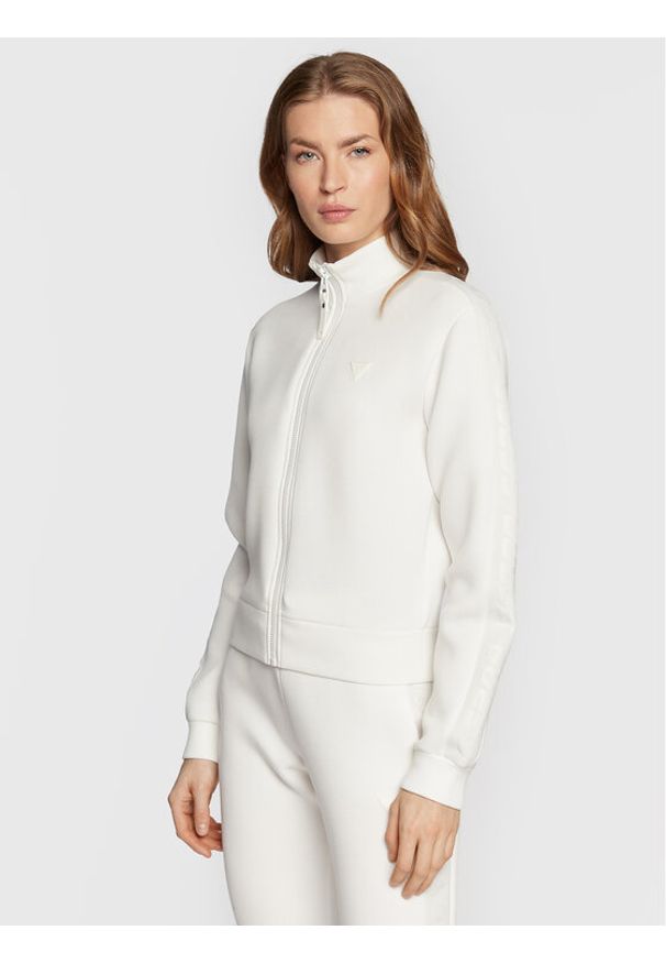Guess Bluza Allie V2YQ17 K7UW2 Biały Regular Fit. Kolor: biały. Materiał: wiskoza