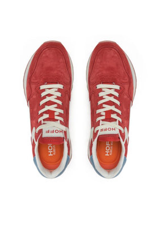 HOFF Sneakersy Rubeus 22402610 Czerwony. Kolor: czerwony. Materiał: skóra