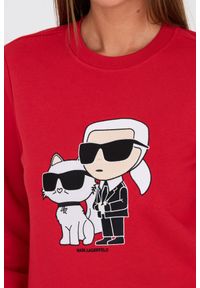 Karl Lagerfeld - KARL LAGERFELD Czerwona bluza Ikonik 2.0. Kolor: czerwony #4