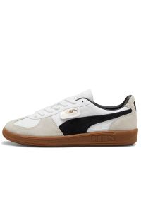 Buty Puma Palermo 39646401 - białe. Zapięcie: pasek. Kolor: biały. Materiał: skóra, guma, zamsz. Szerokość cholewki: normalna. Sezon: lato