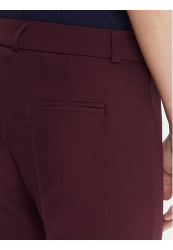 Maryley Spodnie damskie 25IB52Z/M17/43BU Bordowy Regular Fit. Kolor: czerwony. Materiał: syntetyk