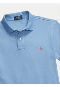 Polo Ralph Lauren Polo 710536856444 Błękitny Slim Fit. Typ kołnierza: polo. Kolor: niebieski. Materiał: bawełna