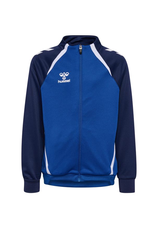 Dziecięca bluza dresowa zapinana na zamek Hummel Lead 2.0. Kolor: niebieski. Materiał: dresówka. Sport: piłka ręczna