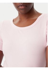 TOMMY HILFIGER - Tommy Hilfiger T-Shirt WW0WW37866 Różowy Slim Fit. Kolor: różowy. Materiał: wiskoza #2