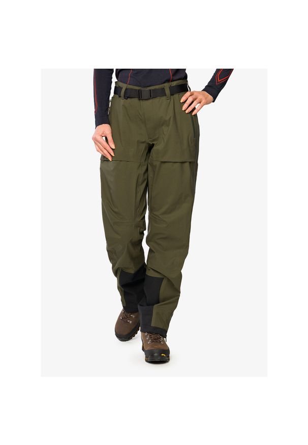 Fjällräven - Spodnie trekkingowe damskie Fjallraven Keb Eco-Shell Trousers. Kolor: zielony