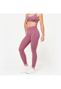 DOMYOS - Legginsy fitness damskie Domyos Push Up. Materiał: elastan, poliester, materiał, poliamid. Sport: fitness