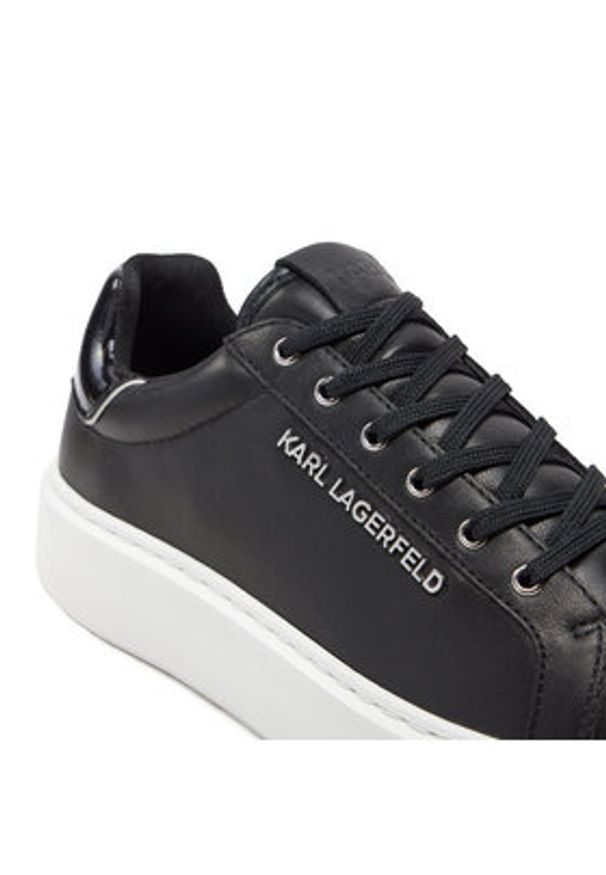 Karl Lagerfeld - KARL LAGERFELD Sneakersy KL62221F Czarny. Kolor: czarny. Materiał: skóra