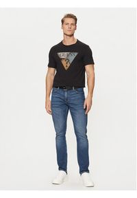 Guess T-Shirt M5RI14 J1314 Czarny Slim Fit. Kolor: czarny. Materiał: bawełna #5