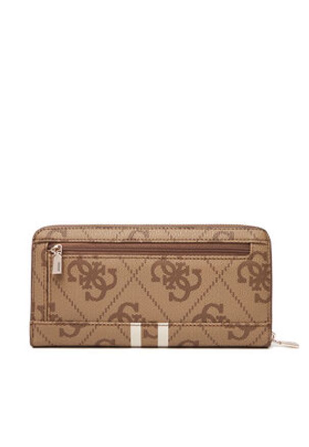 Guess Duży Portfel Damski Laurell II Slg SWOS74 59146 Beżowy. Kolor: beżowy. Materiał: skóra