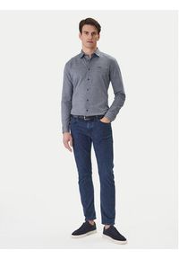 BOSS Koszula Mysoft 50519748 Granatowy Slim Fit. Kolor: niebieski. Materiał: bawełna #2