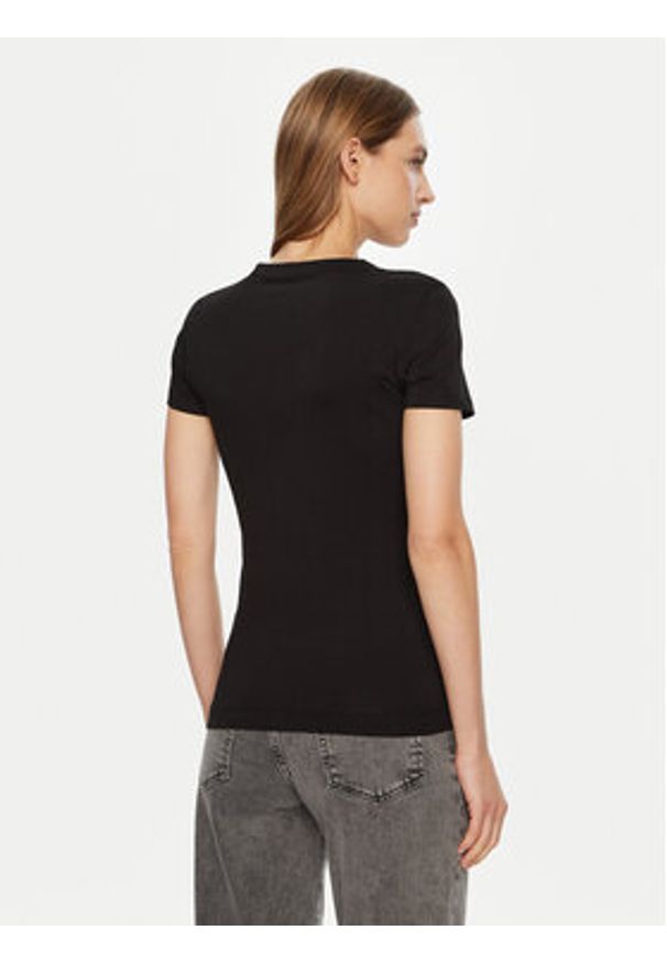 Guess T-Shirt W5RI03 J1314 Czarny Regular Fit. Kolor: czarny. Materiał: bawełna
