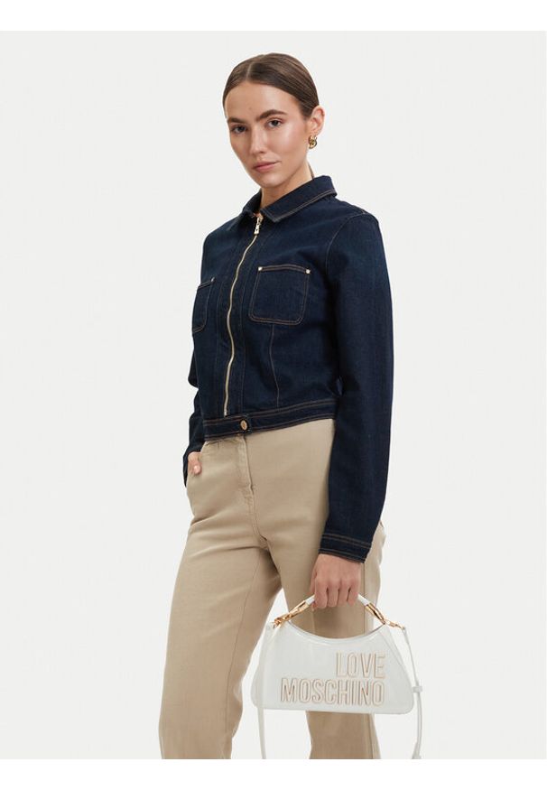 Love Moschino - LOVE MOSCHINO Torebka JC4248PP0OKE110A Biały. Kolor: biały. Materiał: skórzane