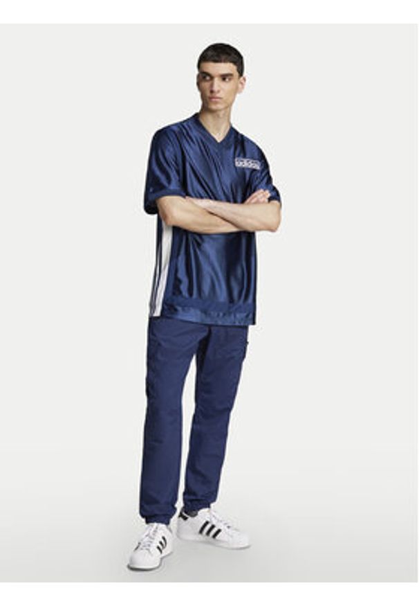 Adidas - adidas T-Shirt Adibreak JD4248 Granatowy Loose Fit. Kolor: niebieski. Materiał: syntetyk