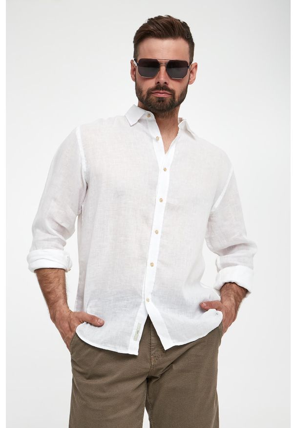Liu Jo - Koszula męska lniana LIU JO. Materiał: len
