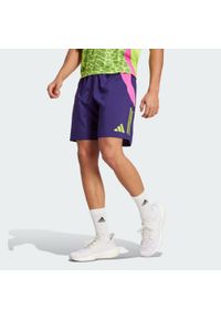 Adidas - Szorty Generation Predator Downtime. Kolor: fioletowy. Materiał: materiał. Sport: piłka nożna