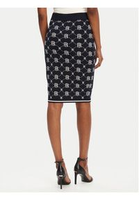 Fracomina Spódnica ołówkowa FR25WG4009K414F8 Granatowy Slim Fit. Kolor: niebieski. Materiał: syntetyk #2