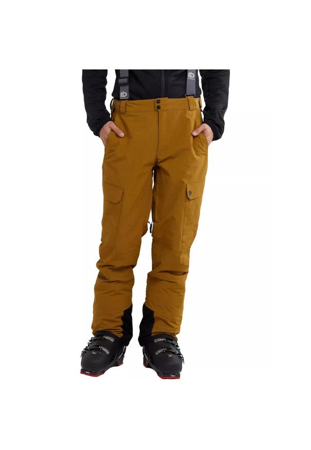 FUNDANGO - Spodnie narciarskie męskie Sierra Colourblock Pants. Kolor: brązowy. Sport: narciarstwo