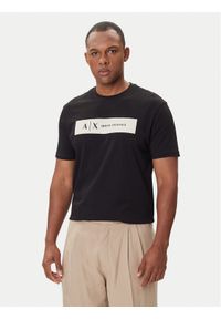 Armani Exchange T-Shirt XM001425 AF10361 UC001 Czarny Regular Fit. Kolor: czarny. Materiał: bawełna