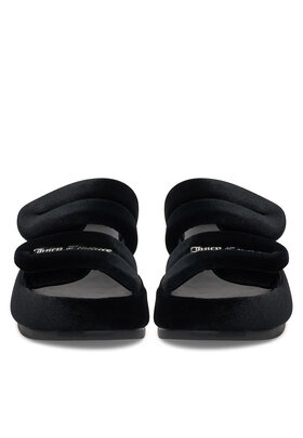Juicy Couture Klapki WSS21513-01 Czarny. Kolor: czarny. Materiał: materiał
