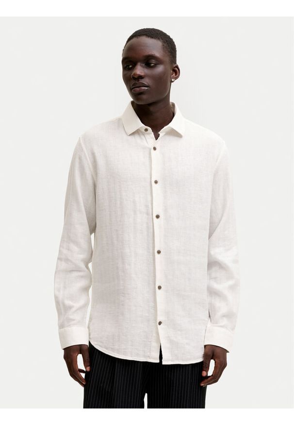 Jack & Jones Koszula Blaparker 12292161 Écru Regular Fit. Kolor: kremowy. Materiał: bawełna