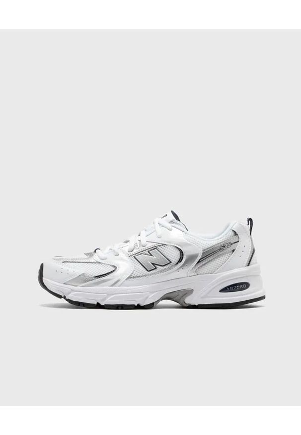 New Balance - NEW BALANCE 530 GR530SB1 Sneakersy damskie biały. Okazja: na co dzień. Kolor: biały. Materiał: guma, materiał. Szerokość cholewki: normalna. Sezon: lato