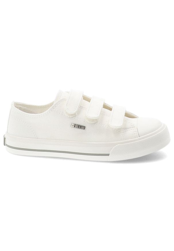 Big-Star - Trampki dziecięce Big Star, cholewka z materiału tekstylnego zapięcie na rzepy zaokrąglony gumowy nosek, białe, TT374169. Okazja: na co dzień. Zapięcie: rzepy. Kolor: biały. Materiał: materiał, guma. Szerokość cholewki: normalna. Styl: casual, sportowy