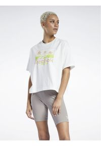 Reebok T-Shirt Classics Summer Graphic T-Shirt H49281 Biały. Kolor: biały. Materiał: bawełna