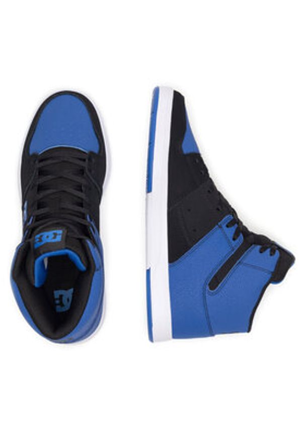 DC Shoes Sneakersy CURE HI TOP ADYS400072-RB1 Niebieski. Kolor: niebieski. Materiał: skóra