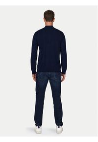 Only & Sons Sweter Wyler 22021264 Granatowy Regular Fit. Kolor: niebieski. Materiał: wiskoza