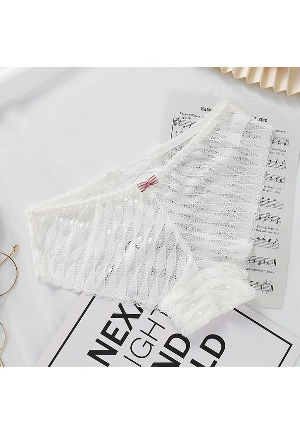 Intica - Figi transparentne z delikatnego materiału na każdą okazję Marylou. Kolor: biały. Materiał: materiał