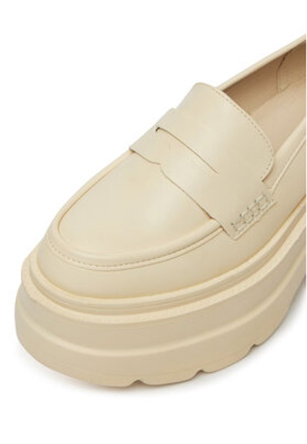 DeeZee Loafersy ST0242613-1 Beżowy. Kolor: beżowy. Materiał: skóra
