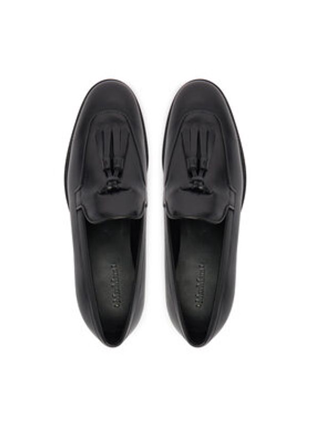 Max Mara Loafersy 2614521411600 Czarny. Kolor: czarny. Materiał: skóra