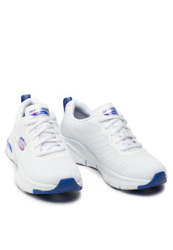 skechers - Skechers Sneakersy Infinity Cool 149722/WMLT Biały. Kolor: biały. Materiał: materiał