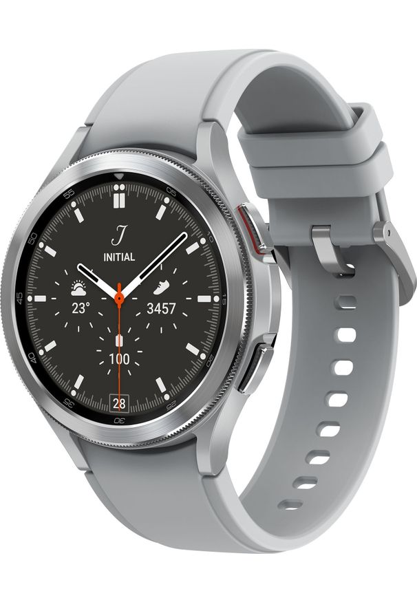 SAMSUNG - Smartwatch Samsung Galaxy Watch 4 Classic Stainless Steel 46mm LTE Szary (SM-R895FZSAEUE). Rodzaj zegarka: smartwatch. Kolor: szary
