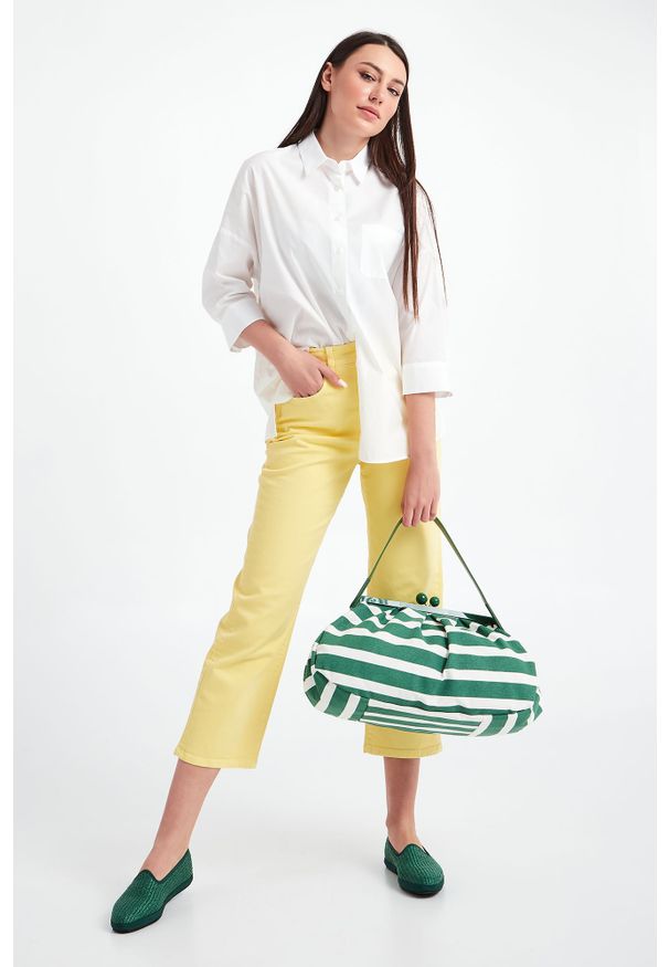 Weekend Max Mara - JEANSY RESEDA WEEKEND MAX MARA. Długość: do kostek. Wzór: aplikacja