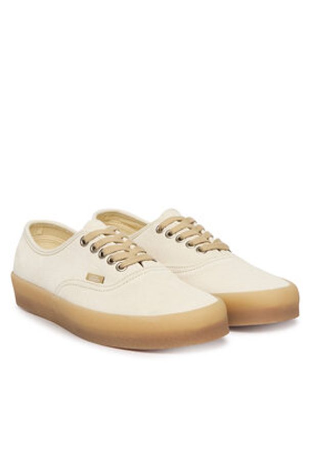 Vans Tenisówki Authentic VN000D7YCD31 Écru. Kolor: kremowy. Materiał: skóra, zamsz