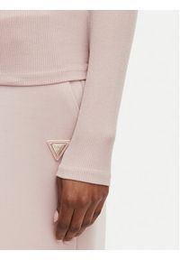 Guess Bluzka V4BP07 K8RT2 Różowy Slim Fit. Kolor: różowy. Materiał: wiskoza #4