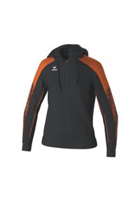 ERIMA - Damska bluza dresowa z kapturem Erima Evo Star. Typ kołnierza: kaptur. Kolor: czarny, pomarańczowy, wielokolorowy. Materiał: dresówka. Sport: piłka ręczna, fitness #1