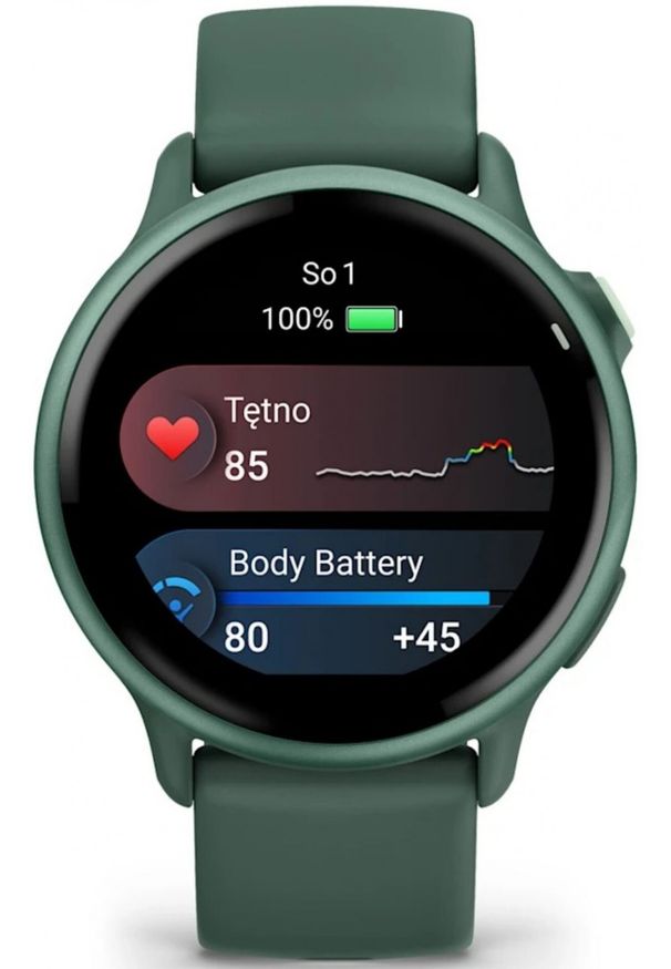 GARMIN - Garmin Vivoactive 6 Zielony. Kolor: zielony