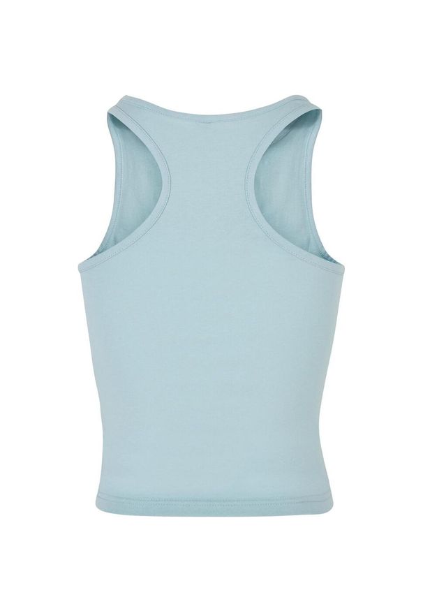 BUILD YOUR BRAND - Damski Bezrękawnik Typu Racerback. Kolor: niebieski. Długość rękawa: bez rękawów