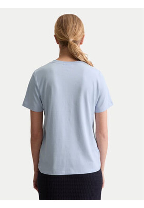Marc O'Polo Denim T-Shirt 500 0006 452 Błękitny Regular Fit. Typ kołnierza: polo. Kolor: niebieski. Materiał: bawełna